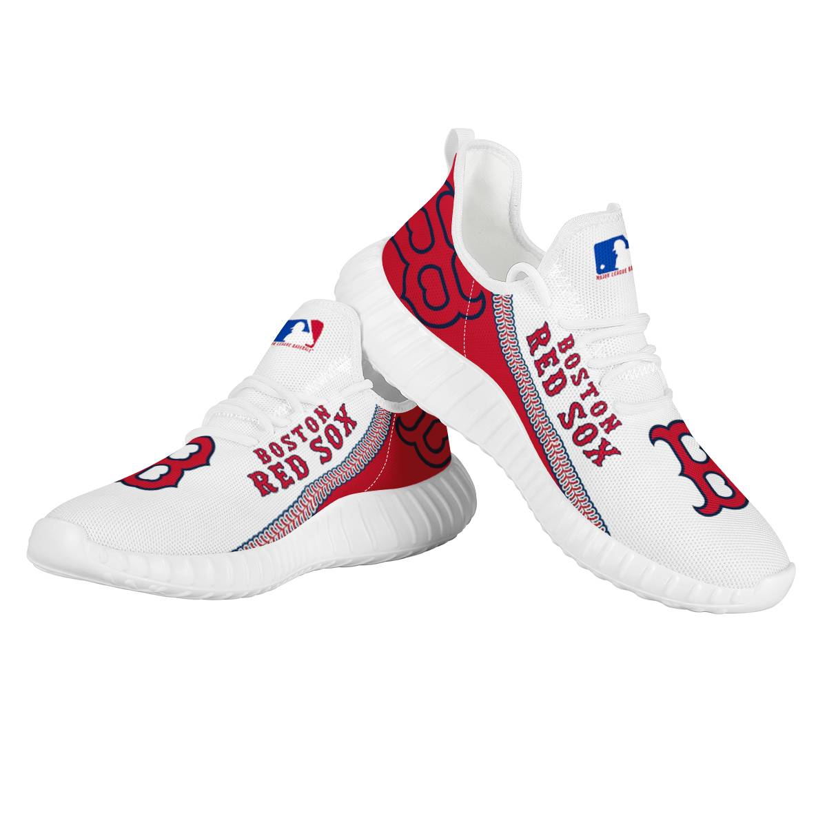 Women's MLB Boston Red Sox Mesh Knit Sneakers/Shoes 002